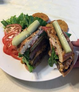 Black Angus Beef Burger with Fried Green Tomato